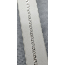 Srebrna branzoleta Garibaldi 20 cm   szerokość 0,5 cm   waga 4,2g