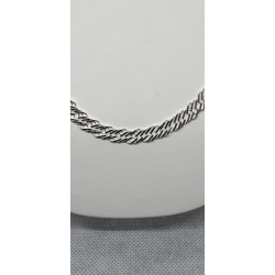 Srebrny łańcuszek Pancerka potrójna 45 cm   szerokość 0,7 cm   waga 11,9g